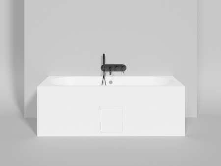 Ванна из литьевго мрамора Salini ORNELLA 103413MF 170х75 встраиваемая прямоугольная с ножками